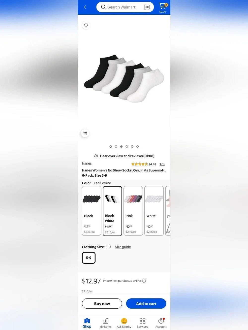 98 Pairs of Women's No-Show Socks (Size 5-9)